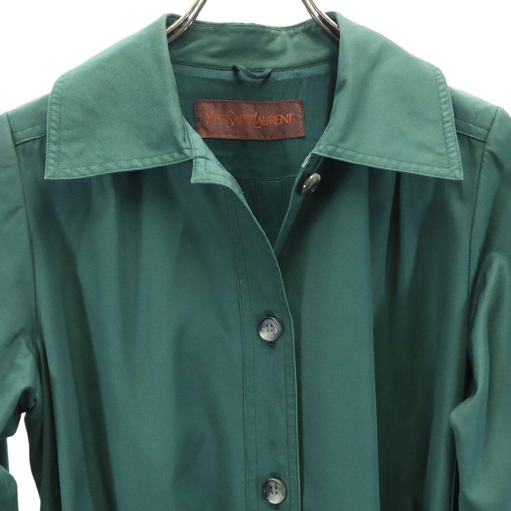 YVES SAINT LAURENT 90s Old coat green Women Used