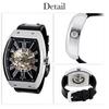 Daniel Douglas DD8808 Analog & Watch, Automatic/Hand-Winding Skeleton, Men's (Black)