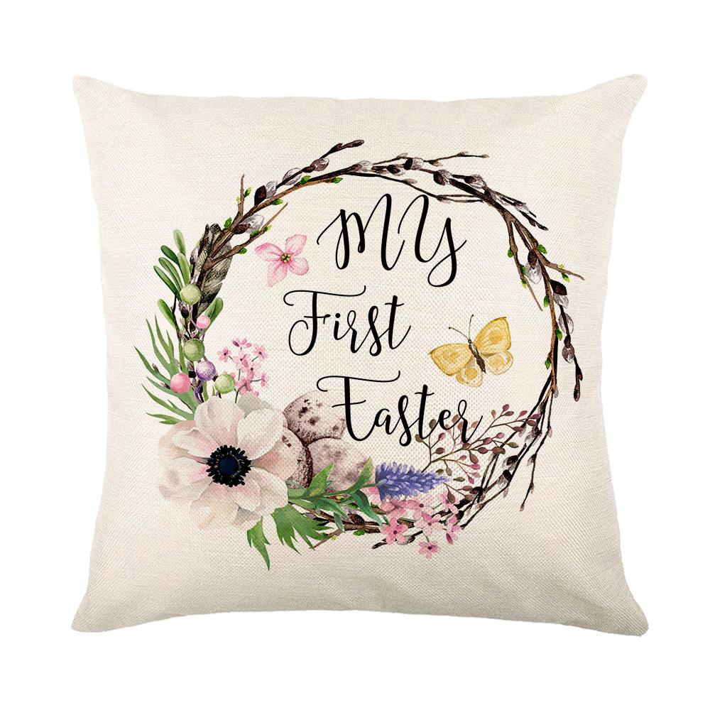Easter Pillowcase Holiday Decoration Pillowcase Sofa Cushion Pillowcase