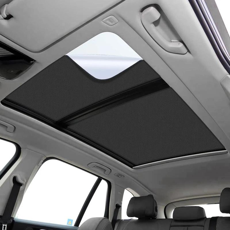Car Suede Fabric Electrostatic Adsorption Sunroof Sunshade For BMW X5 30i 40i 2020-Present Anti-UV Heat Insulation Skylight