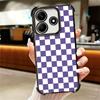 Retro Classic Chess Board Grid Soft Phone Case For Xiaomi Redmi Note 14 15 Pro Plus 13 12 11S 11T 5G 10 9S 9 Plating Anti-Fall F