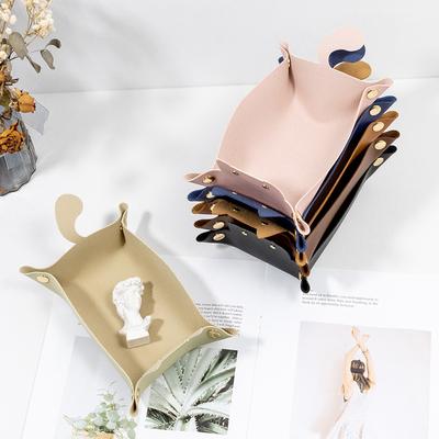 1Pc Nordic Creative Style Pu Leather Cat-Shape Desktop Sundries Storage Box For Living Room Bedroom Jewelry Ornaments
