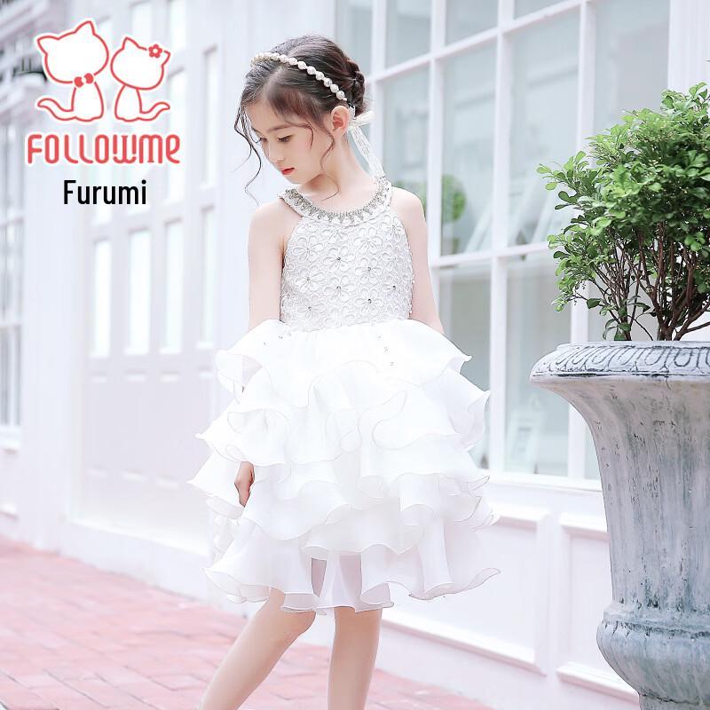 Fuluomi Girls' Sleeveless Halterneck Princess Dress