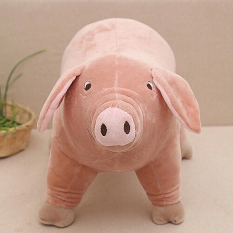 1 Pezzo 25Cm Maialino Cartone Animato Carino Peluche Animale Ripieno Maiale per Regalo Bambini