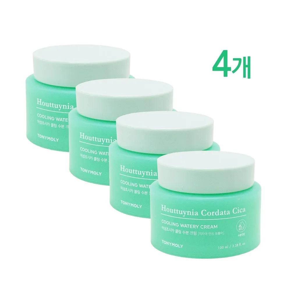 Tony Moly Houttuynia Cordata Cica Cooling Moisture Cream 100ml x 4
