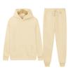 Unisex Solid Color Fleece Hoodie and Sweatpants Set