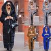 Casual Faux Fur Coat Women Hoodies Furry Thick Warm Long Faux Rabbit Fur Jacket Slim Winter Coat Women Casaco Feminino
