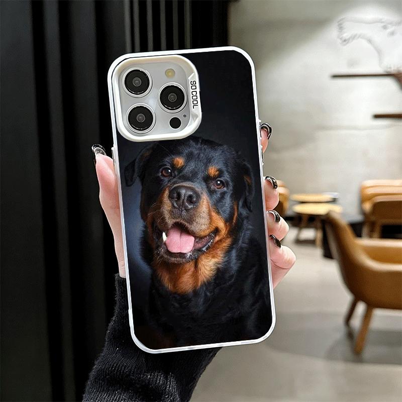 Rottweiler Dog Shockproof Phone Case for iPhone 17 Air 16 16E 15 Pro Max 14 Plus 13 Mini 12 Back Cover Anti Fall Fundas