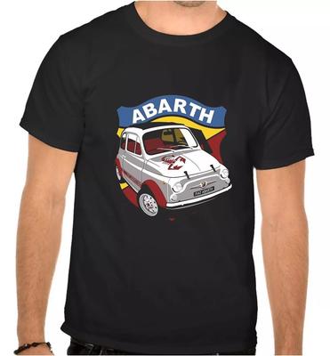 ABARTH FIAT CAR Logo T-SHIRT Nera -1108-