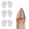High Heel Gel Inserts Pad Set with 2 Forefoot Cushion Pad 2 Back of Heel Support Pad for Women High Heel Cushion Inserts  Transparent