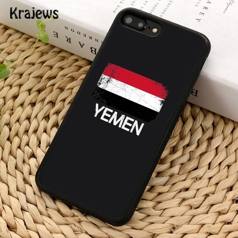 Krajews Yemen National Flag Coat Of Arms Theme Phone Case Cover For iPhone 17 Air 16 15 14 plus 11 12 13 pro max Fundas