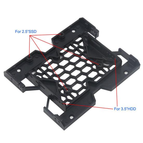 to Adapter Cooling Fan Drive 3.5inch SSD Hard Tray Caddy Case Bracket