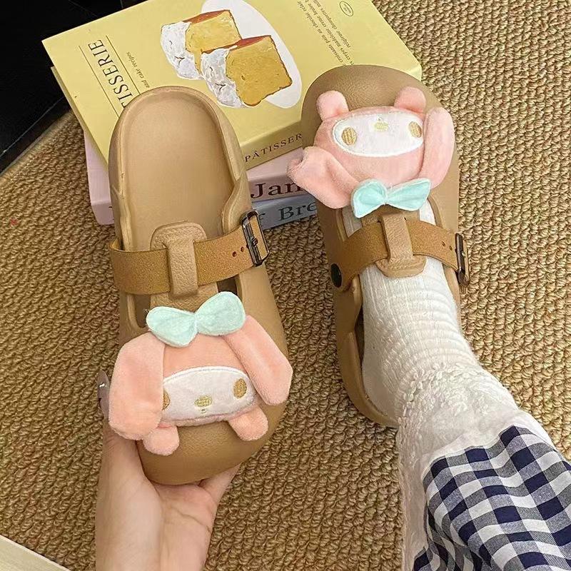 Yugui Dog Wears Bag Head Slippers In Early Autumn, Versatile, Soft, Trimmed Hook, Comfortable, Flat Bottom and Half Drag