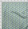 oneOone Cotton Flex Green Fabric Abstract Floral Dress Material Fabric Print Fabric By The Yard 40 Inch