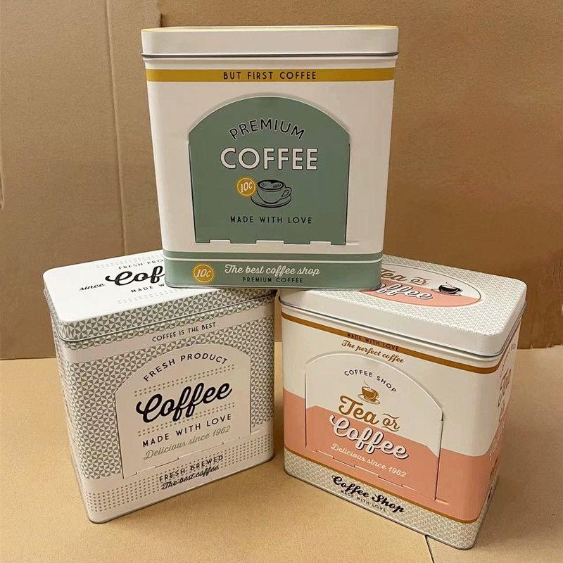American Creative Coffee Box Candy Cookies Coffee Strip Storage Box Office Desk Decoration Home Storage Box