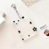 Acrylic Card Holder Colorful Star Student Card Protector Kpop Photocard Holder Keychain  Gift
