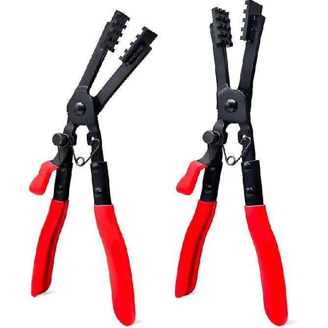 Heavy-duty Straight Hose Clamp Pliers with Locking Device for Quick Removal and Installation of Various Types of Strong and Hard-to-reach Hose