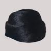 Men Mink Fur Hat New Fashion Men's Real Mink Fur Cap Winter Warm Top Hat Headgear Beanie Beret Natural Real Mink Fur Cap For Men