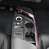 LHD/RHD For Kia EV6 -2026 Carbon Fiber Center Console Gear Shift Panel Cup Holder Cover Trim Interior Accessories