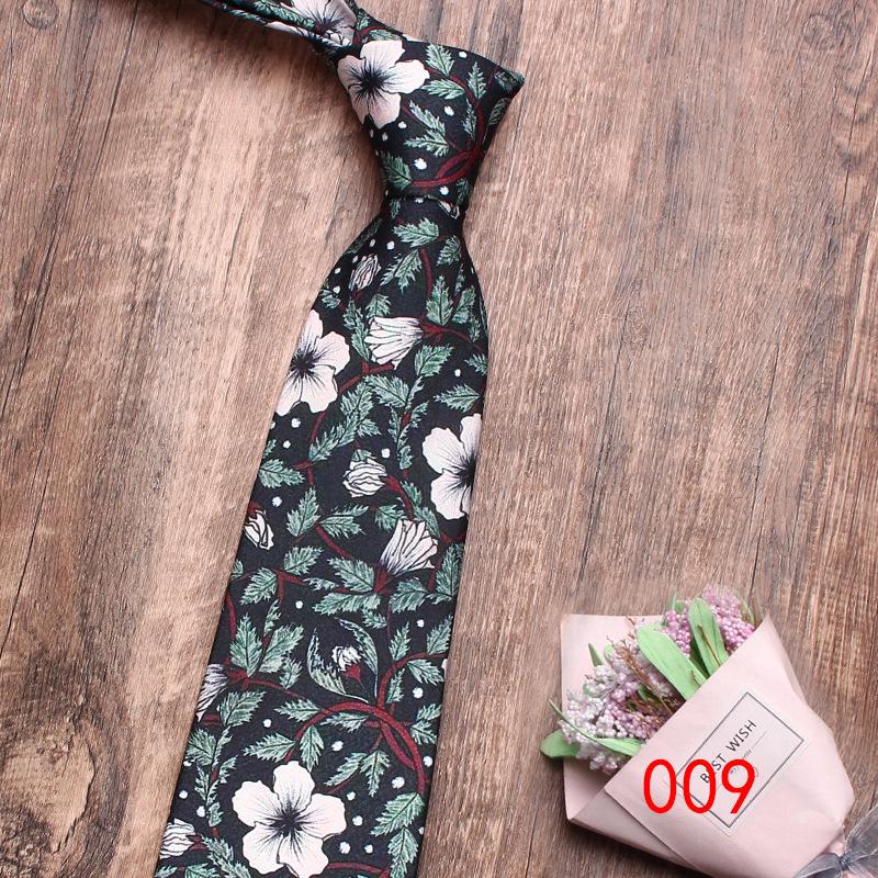 Rael Men'S Tie Business Dress 8Cm Printed Polyester Tie, Flower Casual Professional Tie