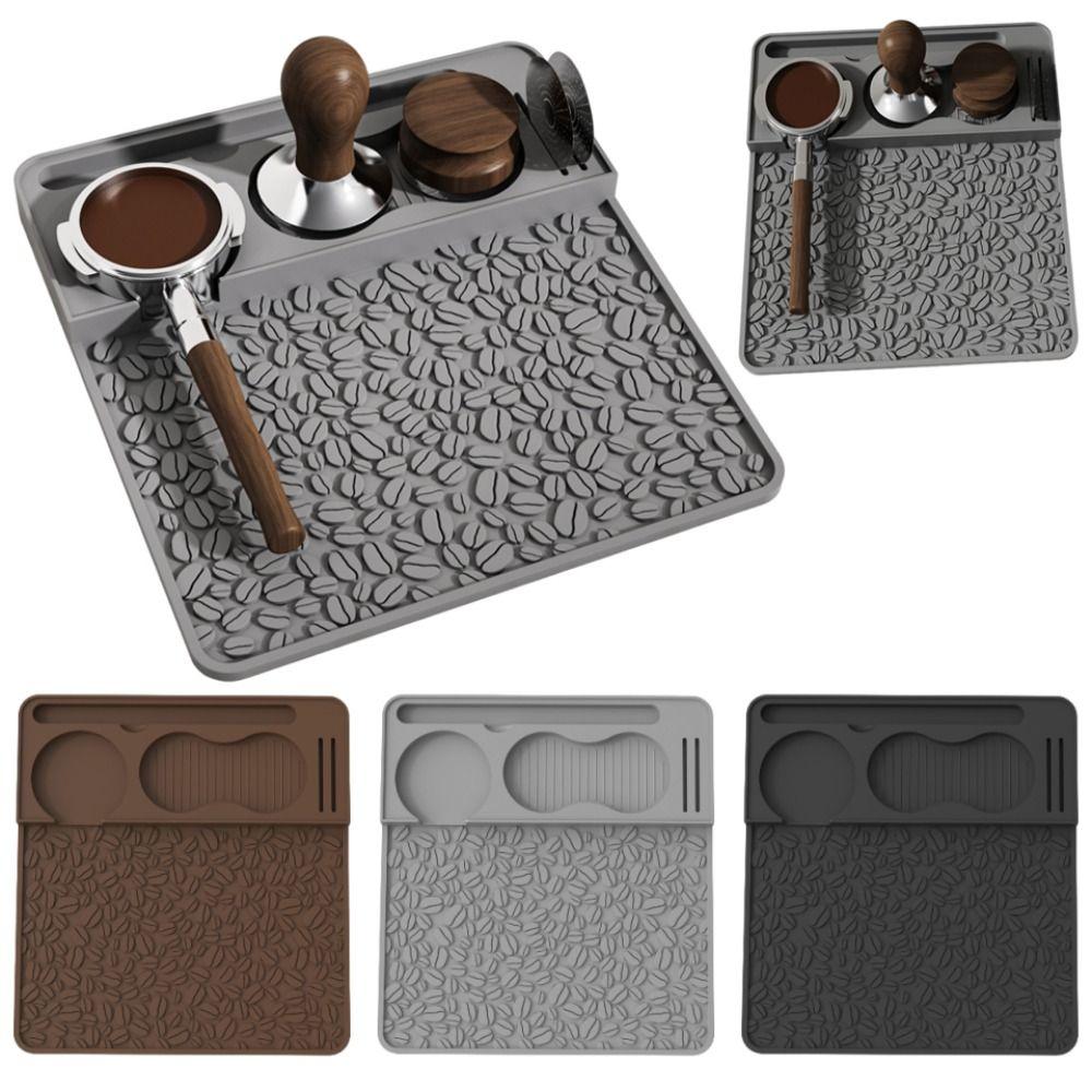 Silicone Coffee Tamper Pad Waterproof Space Saving Coffee Powder Press Seat Professional Multi-functional Espresso Tamping Pad