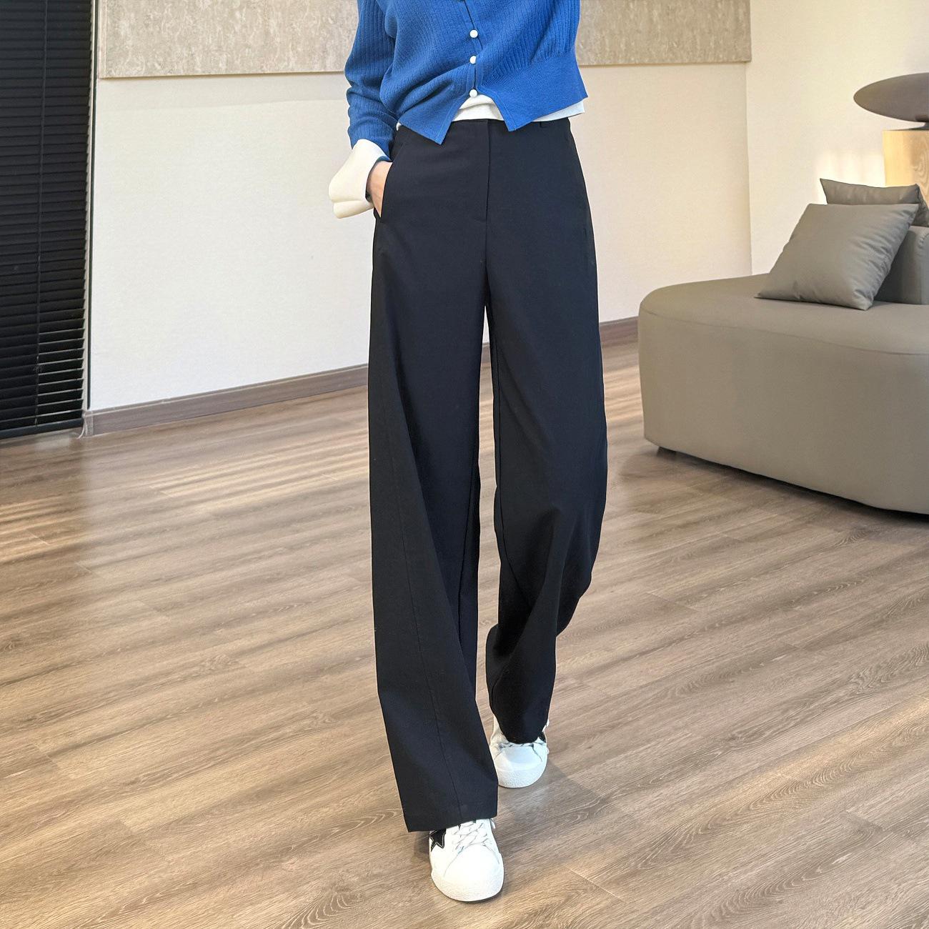 

Micro-Arc Slimming Commuting Pants - Anti-Wrinkle Straight Leg Spring Trousers 2026 M