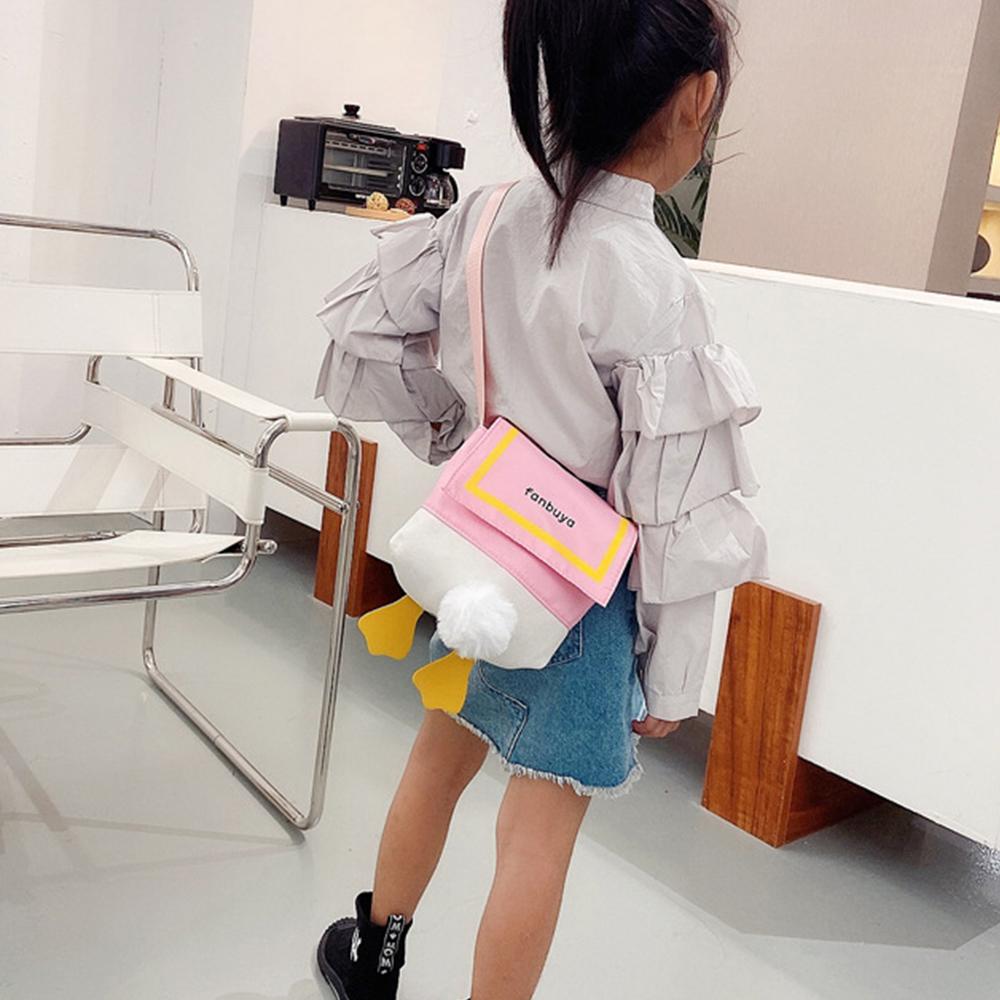 Cute Duck Crossbody Bag Kids Girls Plush Duck Purse Fluffy Kawaii Messenger Bags Shoulder Bags for
