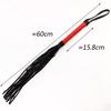 Erotic Toys Sexy Whip Black Lash Red Handle for Adult Game PU Leather Flirt Toys Sex Toy Role Play