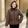 Middle-Aged Women's Winter Warm Fleece-Lined Short Jacket