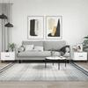  Coffee Tables, 2 Pcs, White, 50x50x40 Cm