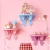 NAA Kawaii Wood Floating Shelf Kawaii Wall Decor Kawaii Room Decor Kawaii Pink Room Décor, Pastel Pink