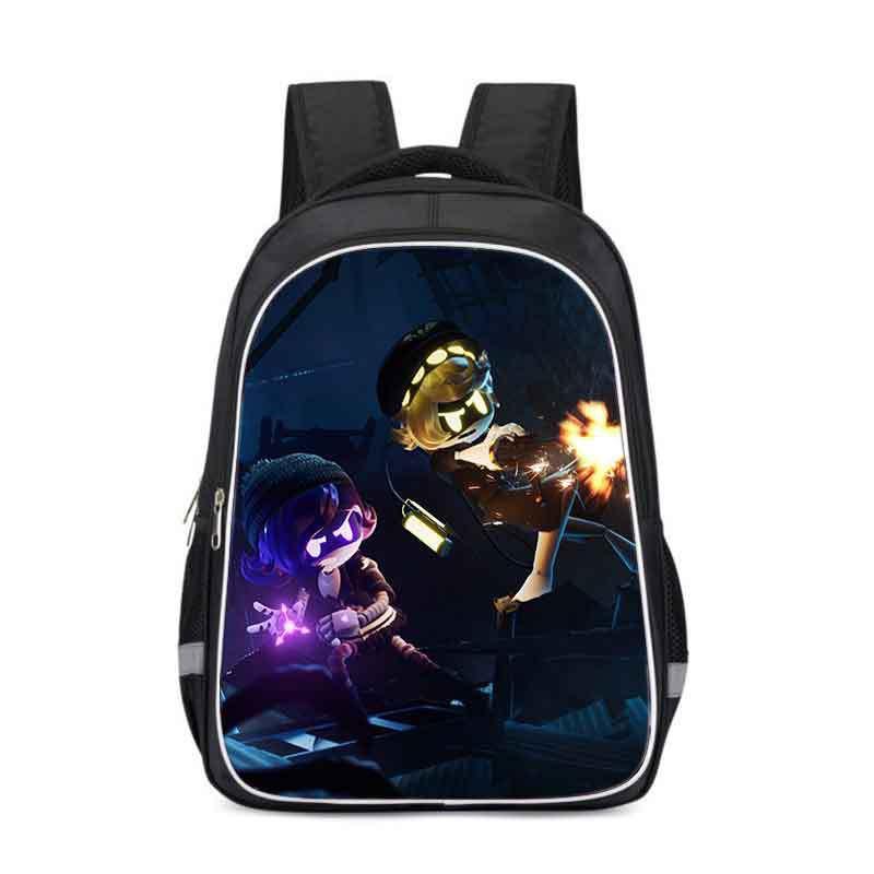 Kids School Backpack Elementary Students Cartoon Print Oxford Fabric Large Capacity Ergonomic Back Support