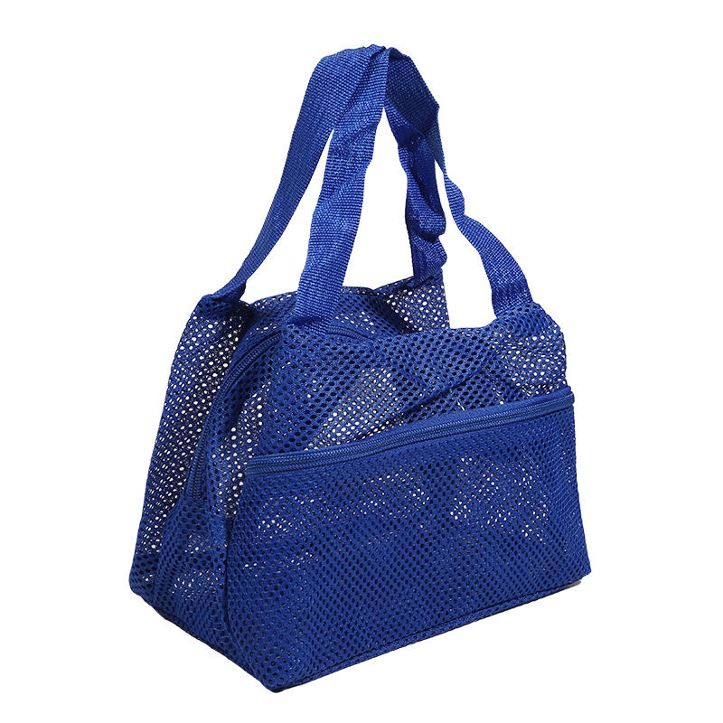 

2025 Mesh Wash Beach Bag Men Women Portable Hand-held Travel Storage Cosmetic Pouch Fitness Bath Pocket Bath Organizer синий