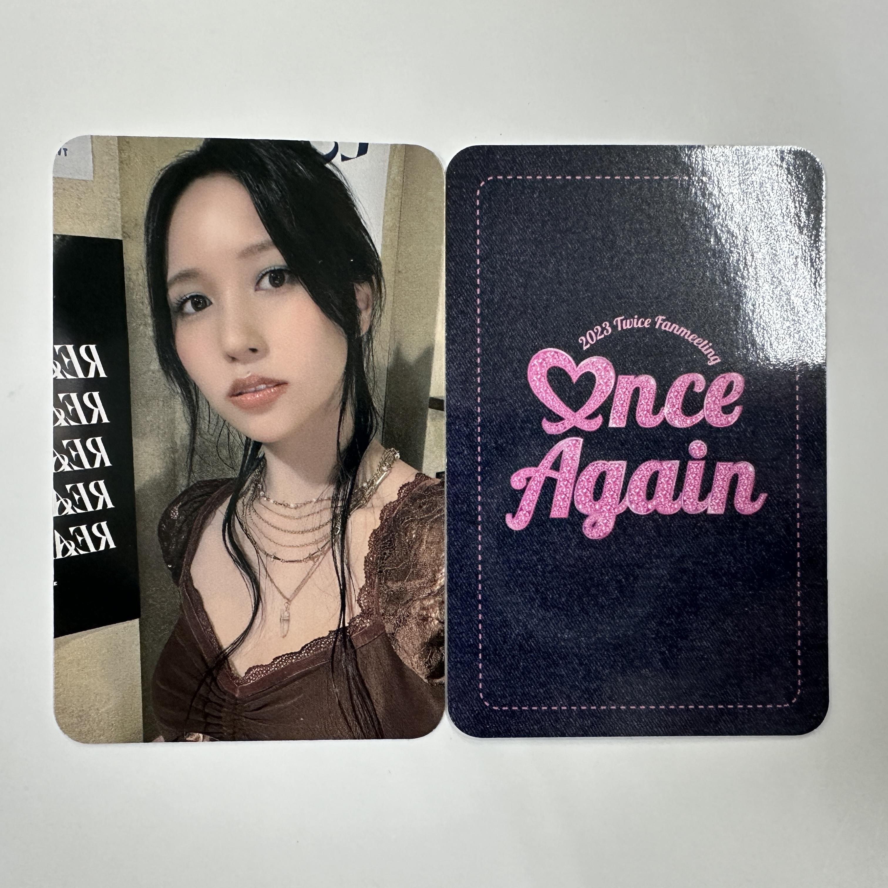 

Специальная фотокарточка с фан-встречи TWICE 2023 ONCE AGAIN Mina