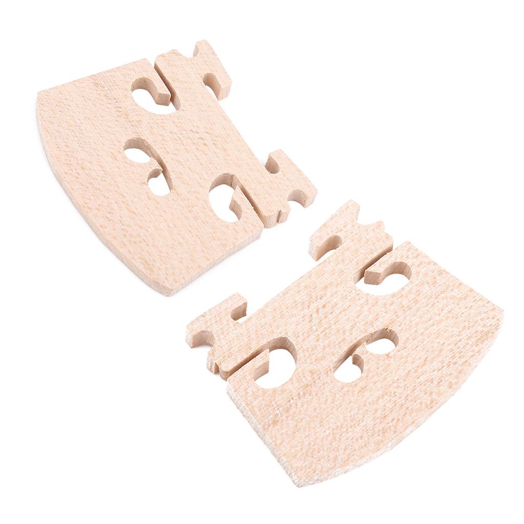 5Pcs Maple Wood Violin Bridges Parts Instrument Fitting Accessory for 4 4 Size Violin