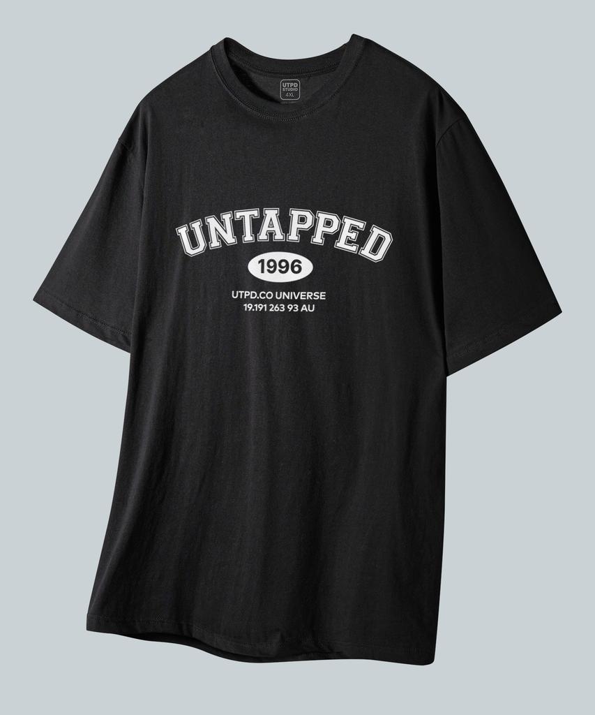 UNTAPPED STUDIO 1996 Signature Pure Cotton Big Oversized Short Sleeve T-Shirt 2 Colors