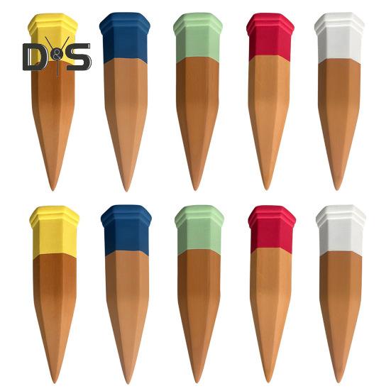 

10 шт. терракотовых колышков для полива, многоразовые самополивные колышки для винных бутылок, глиняные садовые поилки для горшечных растений разноцветный