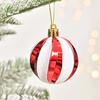6pcs Plastic Painted Christmas Balls Pendant Merry Christmas Decor  Merry Christmas Decoration
