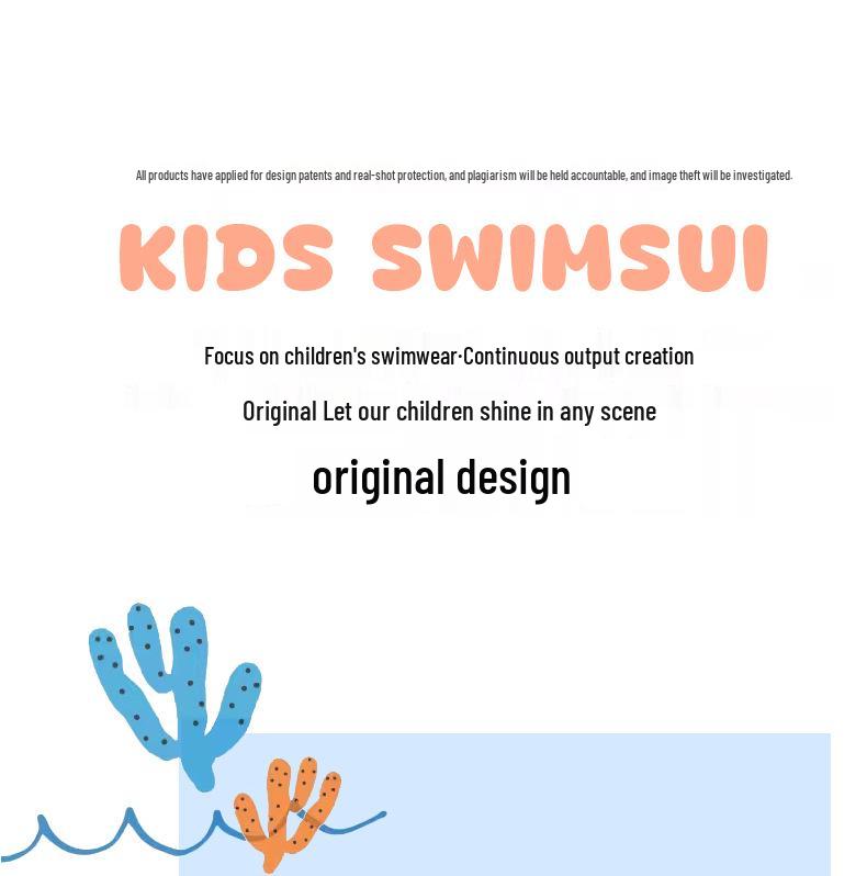 Boys' Dinosaur Print Three-Piece Swimsuit Set (2025) - Short Sleeve
