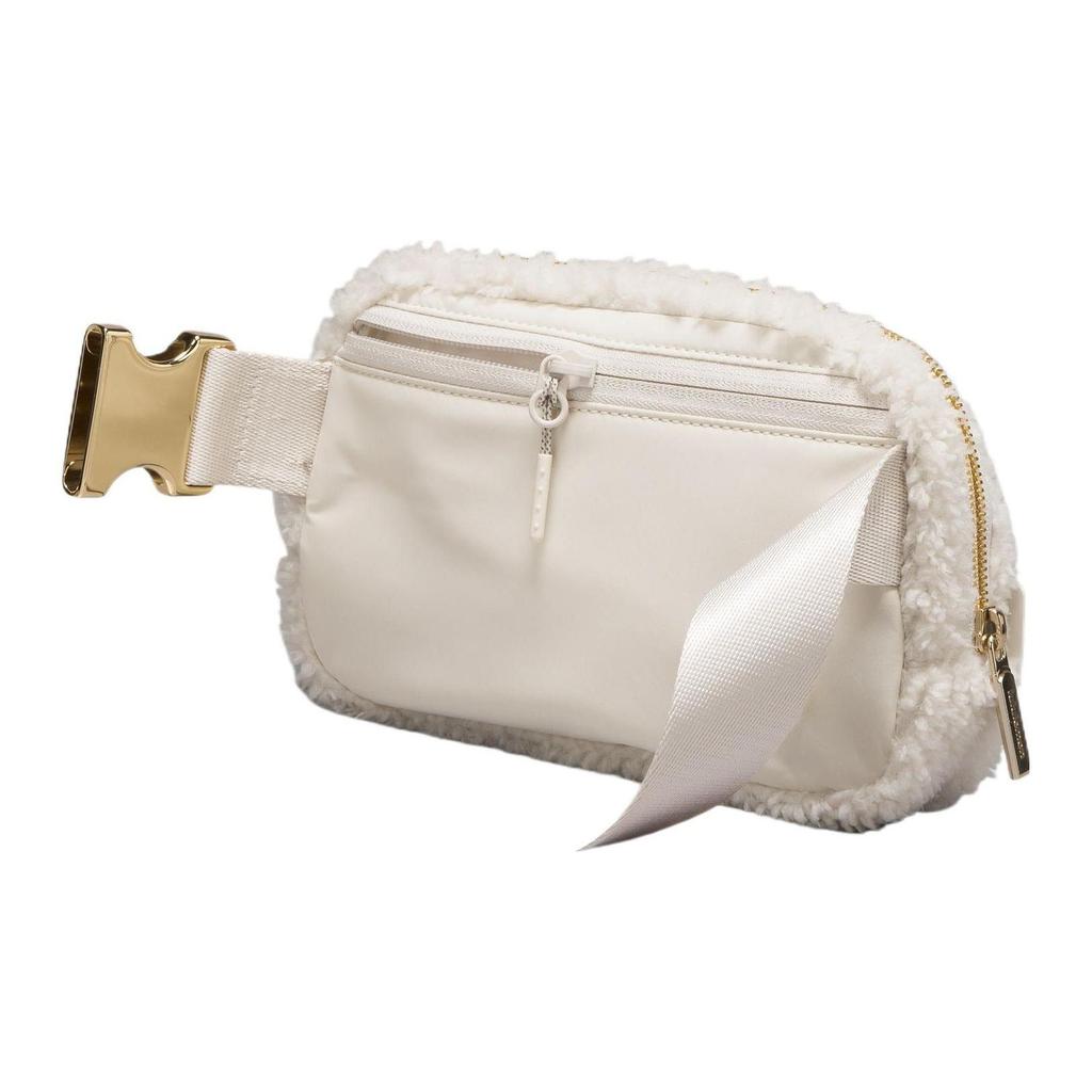 Lululemon Everywhere 1L Logo Zip Waist Bag Women bags White Gold LU9B18S-WHTO/GOLD