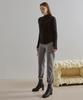 ETMON Slit Sleeve Side Strap Knit Top Black