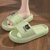 New Eva Cool Slippers Men's Thick Bottom Wear-resistant Bathroom Home Home Outdoor Couple Slippers Summer