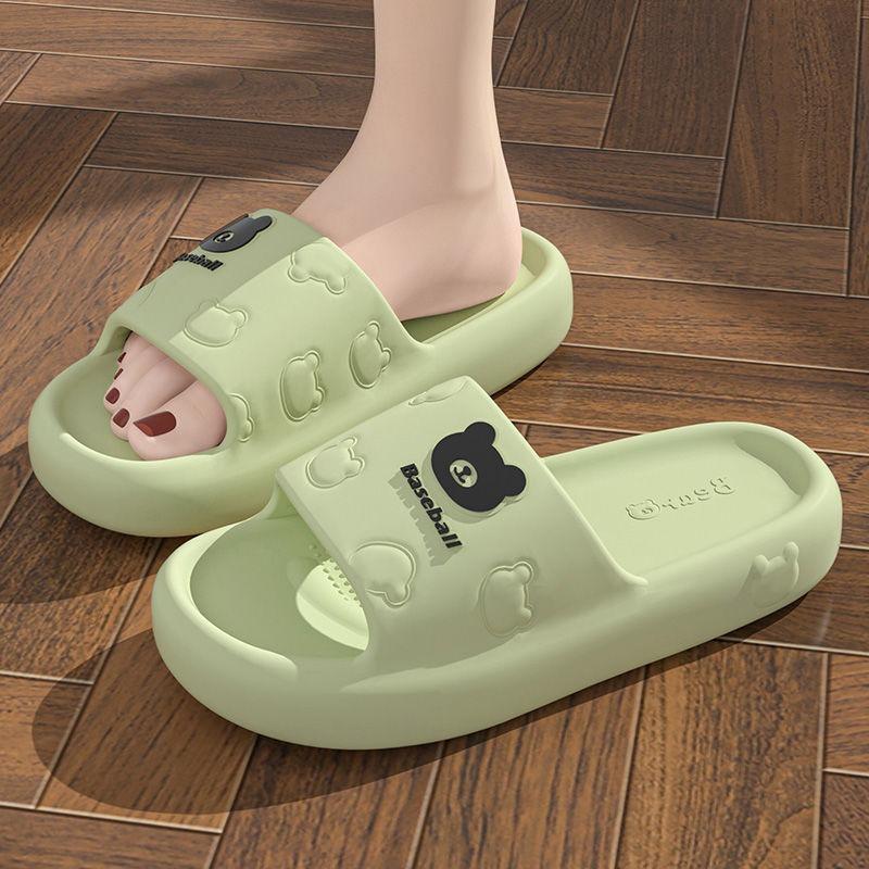 New Eva Cool Slippers Men's Thick Bottom Wear-resistant Bathroom Home Home Outdoor Couple Slippers Summer