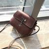 European And American Retro Style Small Saddle Bag With Deer Pendant Pu Shoulder Bag