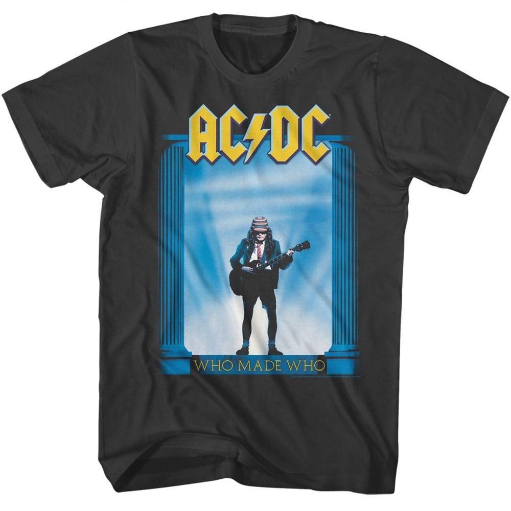 AC/DC Who Made Who Smoke Rock and Roll Music Футболка Унисекс Футболка XL