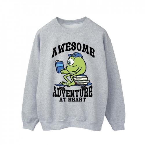 Monsters Inc Mens Reading Awesome Mike Wazowski Sweatshirt