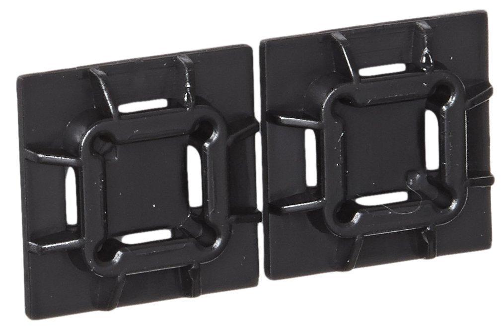 

Panduit Corporation Cable Tie Fixtures, Heat and Weather Resistant, Mounting Base with Strong VHB Adhesive, 100-Pack, SGABM20-AV-C300, Black