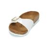 Birkenstock Madrid Sandals Size cm (Narrow Width), Birko-Flor Women's, White, 24.0