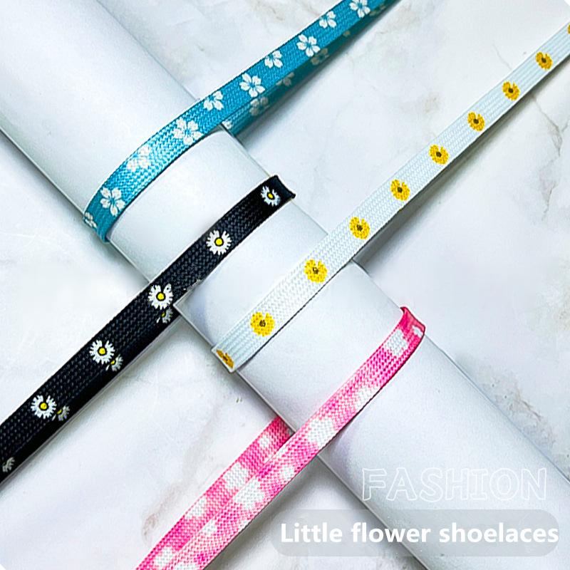NEW Small Daisy Cherry Blossom Lace Shoelace AF1 Shoelace High-Cut Low Original Female Flower Decorative Buckle Female Shoelace