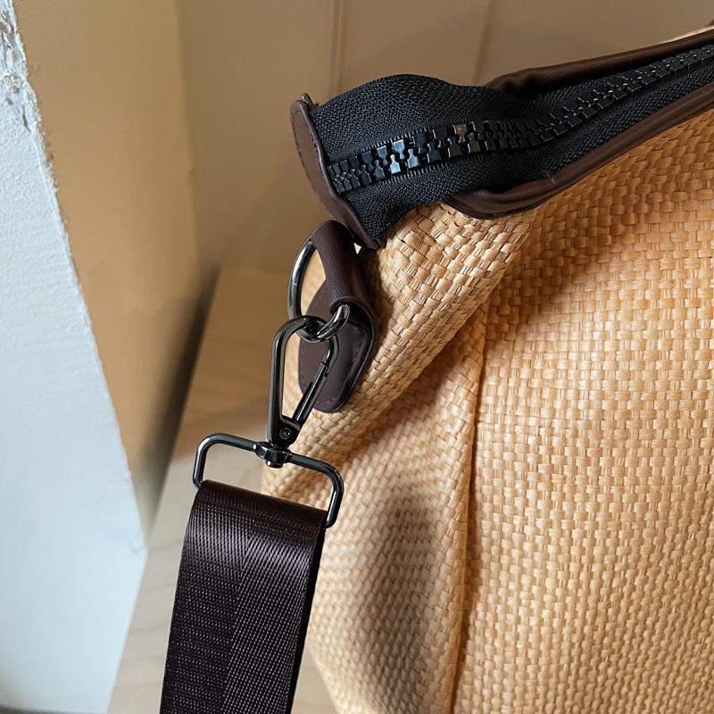 Travel Duffel Bag for Women, Large Capacity Weekender Bag with Leather Handles